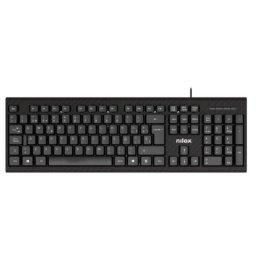 Teclado membrana Nilox NXKME0011 Layout ES con ratón óptico y cable USB