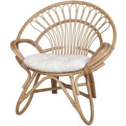 MISTERWILS Silla De Ratán Natural Circle - Natural - 89x85x75