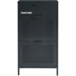 Pantone mueble zapatero de metal gris antracita 55cm
