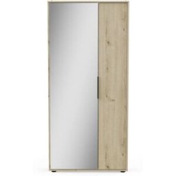 Calicosy Mueble zapatero 2 puertas A82,8 cm - Efecto Roble oscuro