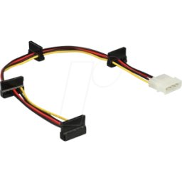 DELOCK 60142 - Cable de alimentación Molex macho de 4 contactos > 4 SATA hembra