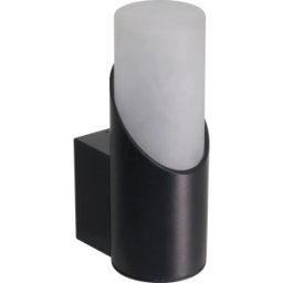 LUXULA LX-700200 - Luz de pared, interior/al aire libre, negro, zócalo GU10,
