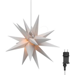 GOOBAY GB 64789 - Estrella de Navidad LED, 3D, Ø 56 cm, transformador exterior de
