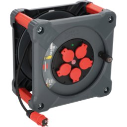 BRENNENSTUHL BRE 9201500110 - Carrete de cable profesional, KA 5100 5, IP44, cable de 50 m.