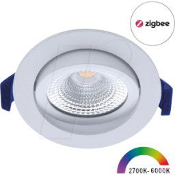 ECODIM ECO-DIM 10079 - Proyector EMPOTRABLE LED, Zigbee, regulable, 6 W, 450 lm, RGBW,