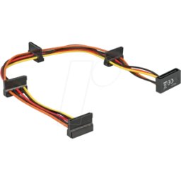 DELOCK 60141 - Cable de alimentación SATA macho de 15 contactos > 4 SATA hembra