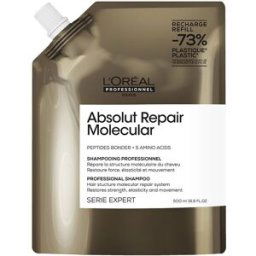 L'Oréal Professionnel Paris Absolut Repair Molecular champú profesional sin sulfatos para cabello dañado recarga 500 ml