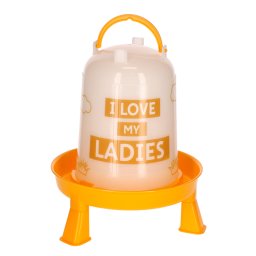 Bebedero de plástico Kerbl Pet «Ladies» para gallinas - 3 l, 23 x 28 cm (Diám x Al)