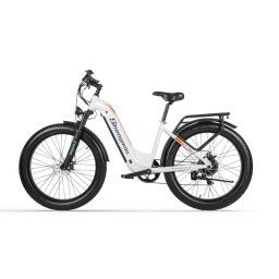 Shengmilo MX06 Bicicleta Urbana Eléctrica 17.5Ah/48V 500W con Neumáticos Anchos Blanca