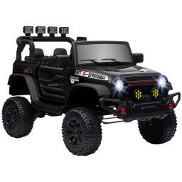 Aiyaplay Coche Eléctrico Para Niños De +3 Años Con Batería 12V Bluetooth Negro