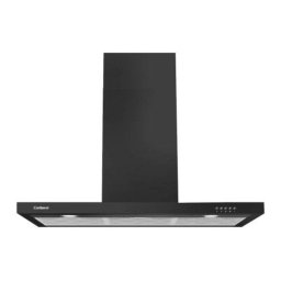 Campana extractora en pared 90 cm negra 647.7 m3/h 3 velocidades eficiencia A