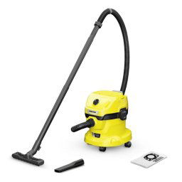Aspiradora de tambor Kärcher WD 2-18 225 W sin bolsa bateria 18V 12L soplador