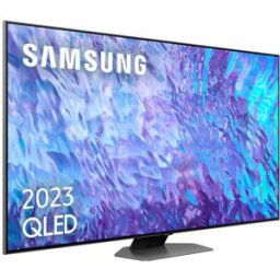 Samsung TV QLED 138cm (55') TQ55Q80CAT Direct Full Array 4K Inteligencia Artificial Smart TV (Reacondicionado Grado C). Gris