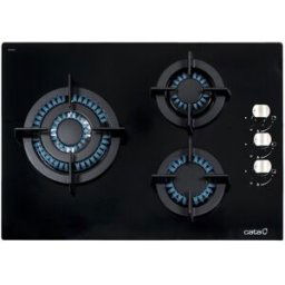 Cata Placa gas 3 quemadores - CCI 5003 BK. Cristal negro