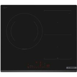 Bosch Placa de inducción con 2 zonas de cocción, sin perfiles - PVJ631HC1E. Negro
