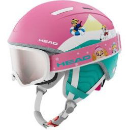 Head Casco de niños Maja Set Paw . Verde / Rosa