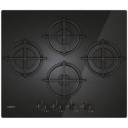 Candy Placa de gas , 4 quemadores, Negro - CSG6DTB. Negro