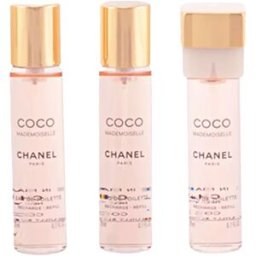 Chanel Coco Mademoiselle eau de toilette twist & spray 3 recargas 3 x 20 ml