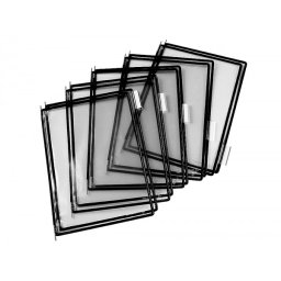 Funda para portacatalogo djois din a4 color negro pack de 10 unidades