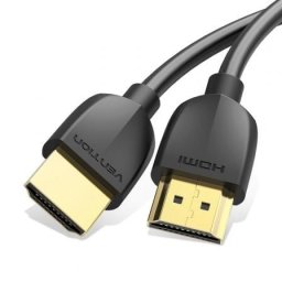 Cable HDMI Vention AAIBG 2.0 4K 1.5m Negro ultrafino HDR 18Gbps TMDS Gold