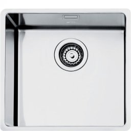 SMEG Fregadero bajo encimera - a ras VFU50SFR, Una cubeta, Inoxidable, acabado acero, Para mueble de 60 cm. Medidas 54x44X20