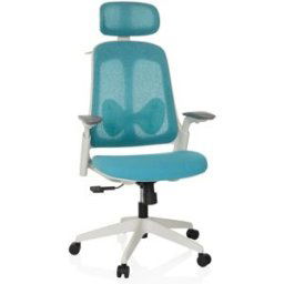 hjh OFFICE Silla de oficina profesional Tela / Tejido de malla Azul