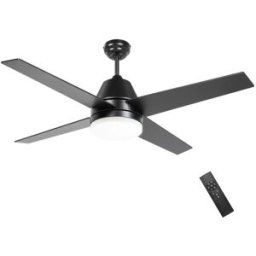 Homcom Ventilador de Techo 129x129x45 cm Negro