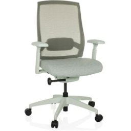hjh OFFICE Silla de oficina profesional Tela / Tejido de malla Gris Escarchado