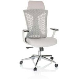 hjh OFFICE Silla de oficina profesional Tela / Tejido de malla Gris