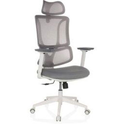 MyBuero Silla de oficina profesional Tela / Tejido de malla Gris