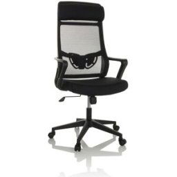 hjh OFFICE Silla Home Office Tela / Tejido de malla Negro