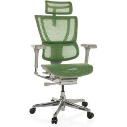 hjh OFFICE Sillón alta gama Tejido de malla Verde