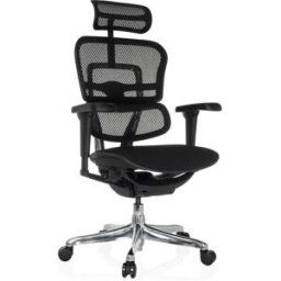 hjh OFFICE Sillón alta gama Tejido de malla Negro