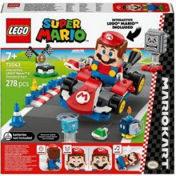 Lego Juego de construcción Mario Kart Mario interactivo y Kart estándar Super Mario - 72043.