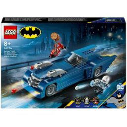 Lego Juguete de construcción Batman con Batmóvil vs. Harley Quinn y Mr. Freeze DC Cómics Súper héroes - 76274.