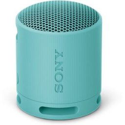 Sony Altavoz Bluetooth portátil SRS-XB100, compacto y potente, 16 horas de batería, resistente al agua y al polvo IP67. Ecológico. Azul. Azul