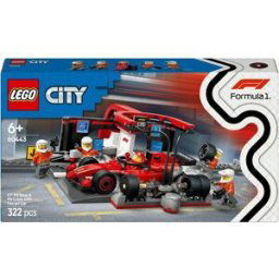Lego Juego de construcción Parada en Boxes de F1® y Equipo de Mecánicos con Coche Ferrari City - 60443.