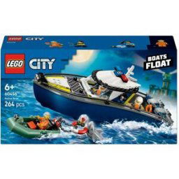 Lego Juego de construcción Persecución en Barco de Policía City - 60456.