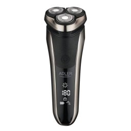 Máquina de afeitar Adler AD 2933 láminas negro LCD batería litio 180 min