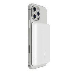 Belkin BoostCharge Batería Externa Inalámbrica Magnética 2500 mAh Compatible MagSafe para iPhone 13 Blanca