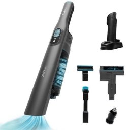 Cecotec Conga Rockstar Micro+ Clean&Car Aspiradora de Mano 210W 20kPa con Cargador de Coche 12V