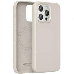 Funda silicona Vention KUDM0-20 iPhone 13 Mini MagSafe Gris microfibra premium