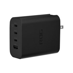 ASUS ROG Cargador GaN USB-C 140W 3 Puertos Carga Rápida PPS Quick Charge Negro