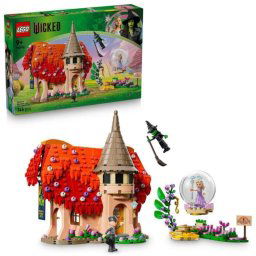 Set LEGO Wicked 75690 Glinda y Elphaba Visitan Munchkinland 744 piezas 9+ miniatura