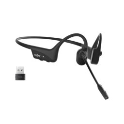 Auriculares Shokz C120-AC-BK inalámbricos Bluetooth con Cancelación de Ruido, Micrófono boom y control táctil, para oficina y call center, negros