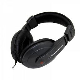 Auriculares Esperanza EH120 con cable Jack 3,5 mm y 6,3 mm para música negros