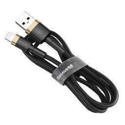 Cable Baseus Cafule 1 m Lightning a USB A Macho Negro Oro