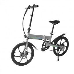 SmartGyro Ebike Crosscity Silver Bicicleta Eléctrica Plegable 20" Plata
