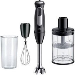 Braun Batidora de mano Minipimer 5 Pro MQ55254M con miniprocesador de alimentos. Negro