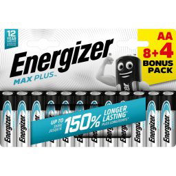 Energizer Max Plus Pilas Alcalinas AA LR6 12 Unidades